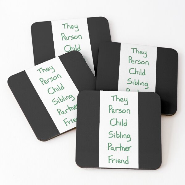 Item preview, Gender-Neural Titles (green) designed and sold by Dark Moon Art Studio.