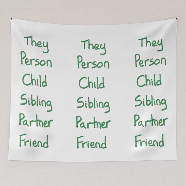 Item preview, Gender-Neural Titles (green) designed and sold by Dark Moon Art Studio.