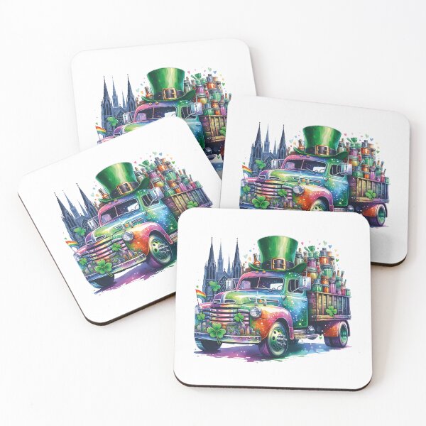 Item preview, patricks day 2024 / Saint Patricks Day Truck / Happy St Patricks Day Truck Car  designed and sold by Krasnovaovaova.
