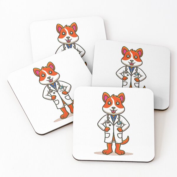 Item preview, Dog wearing a doctor suit designed and sold by michplante60.