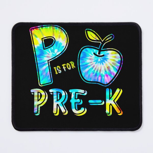 Item preview, P is For Pre-k Teacher Tie Dye Back to School Pre-k Kinder designed and sold by MobyStickers.