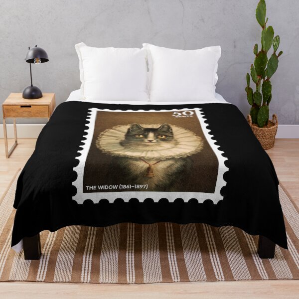Item preview, vintage cat portrait stamp designed and sold by RabbitK.