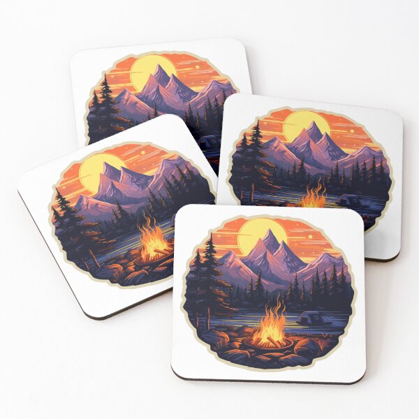 Item preview, Mountains Outdoor T-Shirt designed and sold by NicolasGlowArt.