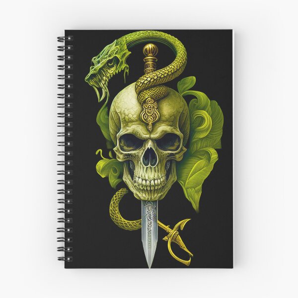 Item preview, Serpent's Grasp - Enigmatic Skull and Dagger Art designed and sold by ColorsOfCulture.