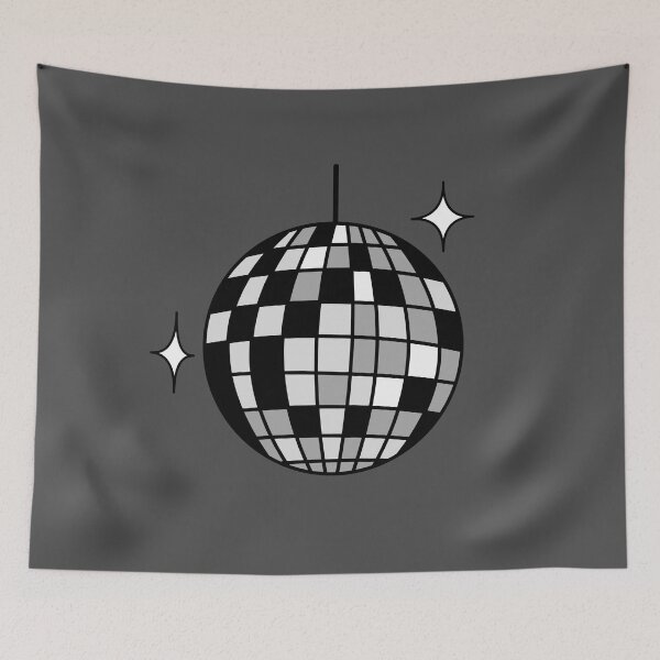Item preview, Retro disco ball gray designed and sold by wonderxwander.