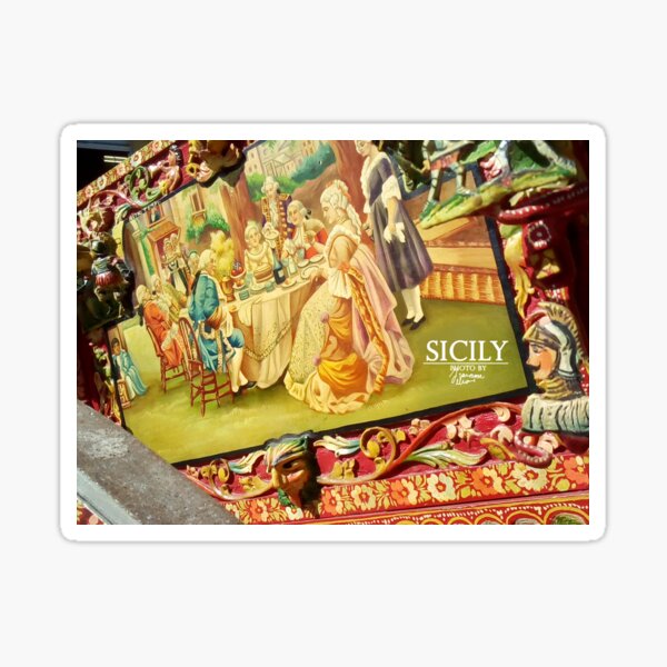 Sicilian cart in Bagheria Sticker