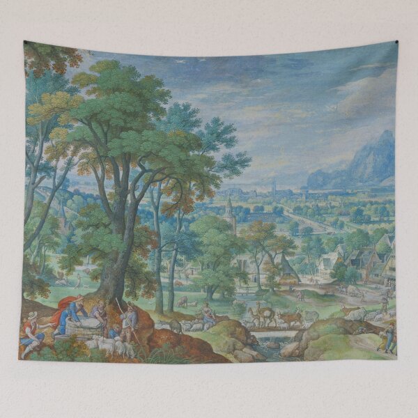 Item preview, Hans Bol, Landscape with Jacob at the Well, 1593 designed and sold by Mauswohn.