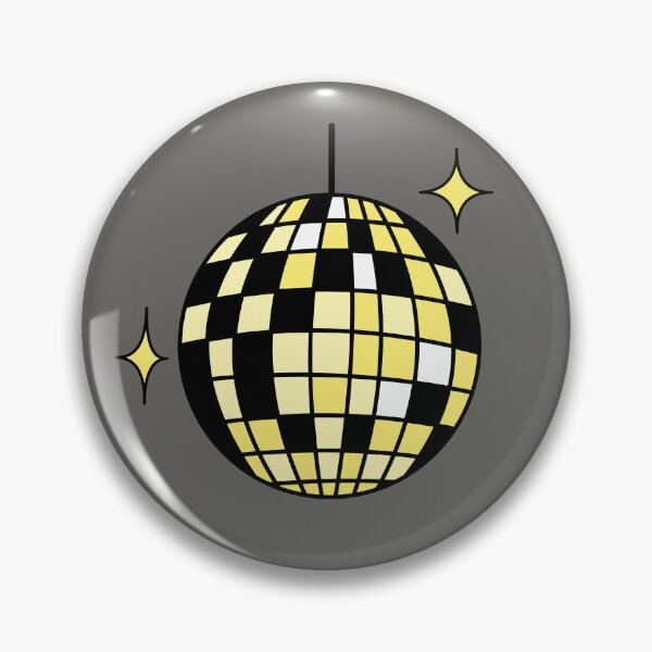Item preview, Retro disco ball yellow designed and sold by wonderxwander.