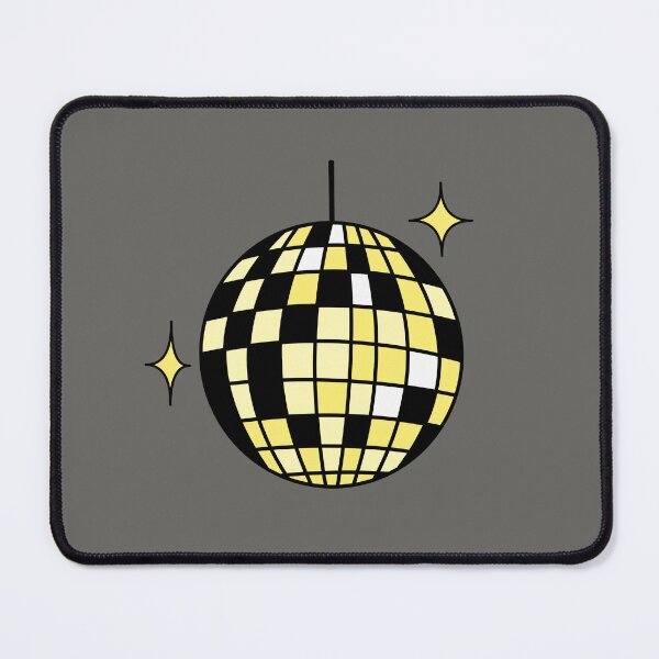 Item preview, Retro disco ball yellow designed and sold by wonderxwander.