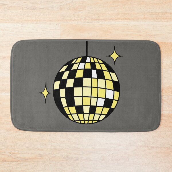 Item preview, Retro disco ball yellow designed and sold by wonderxwander.
