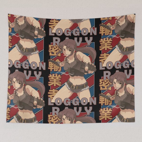 Item preview, Revy Rebecca Lee Black Lagoon Vintage Stripe Design designed and sold by Wafusaurus.