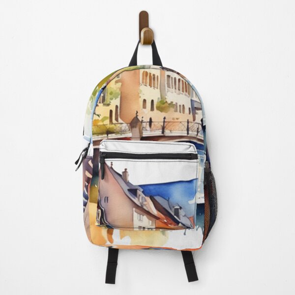 Item preview, Beautiful Watercolor Europe Landscape 27 designed and sold by Yzakreativ.