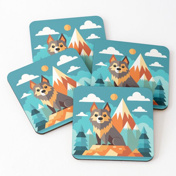Item preview, wolf and mountain designed and sold by nalpoonggee.