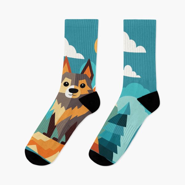 Item preview, wolf and mountain designed and sold by nalpoonggee.