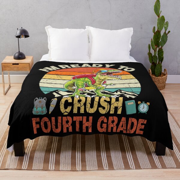 Item preview, Ready To Crush Fourth Grade T Rex Dinosaur Back to School designed and sold by MobyStickers.
