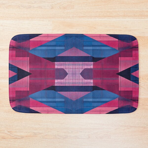 Item preview, Pattern woven look blue pink designed and sold by Digitally-Me.