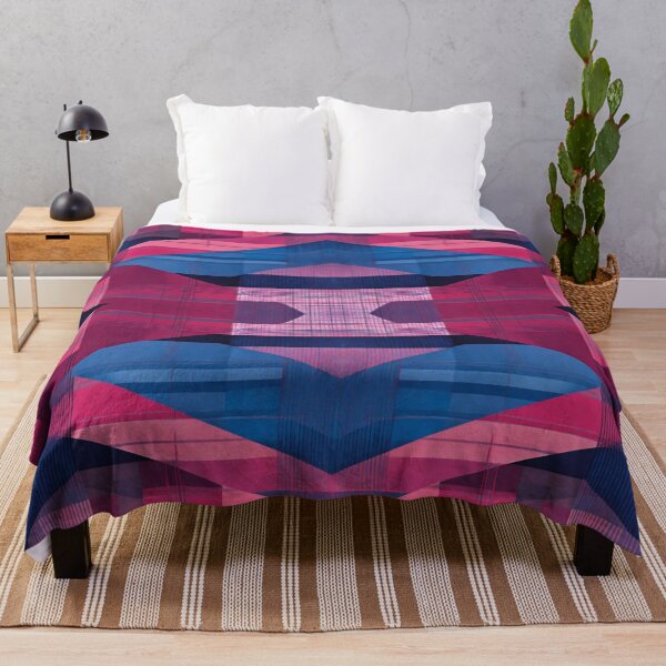 Item preview, Pattern woven look blue pink designed and sold by Digitally-Me.