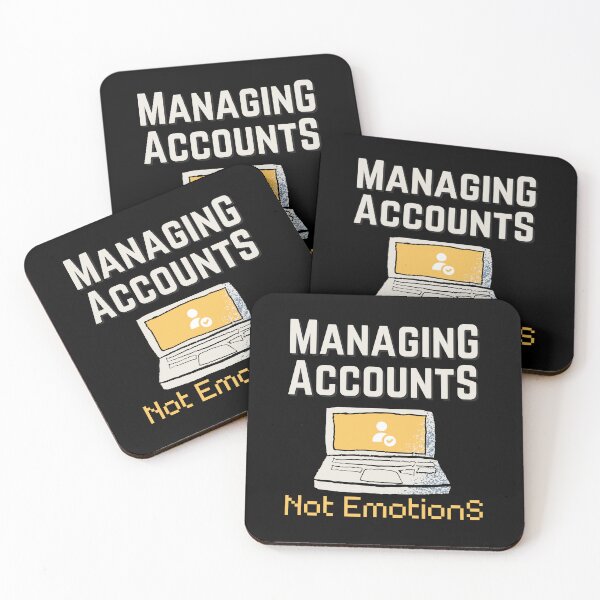 Item preview, Funny Managing Acounts Not Emotions great gift for mom and dad accountant designed and sold by MotivaChic.