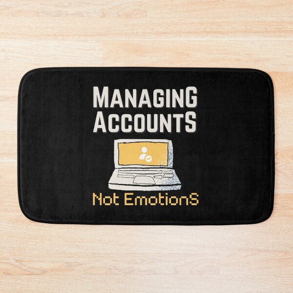 Item preview, Funny Managing Acounts Not Emotions great gift for mom and dad accountant designed and sold by MotivaChic.