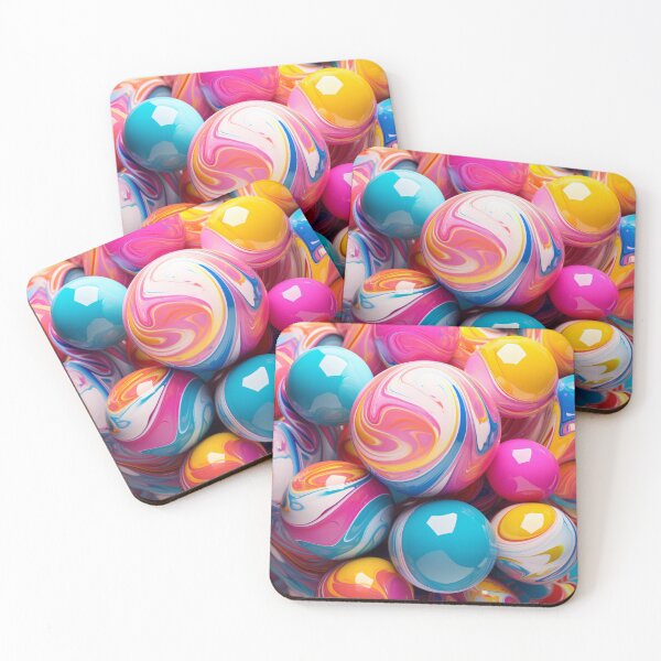 Item preview, Beauty glass ball pink marble pattern designed and sold by SmileshareShop.