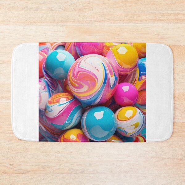 Item preview, Beauty glass ball pink marble pattern designed and sold by SmileshareShop.