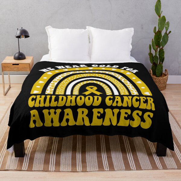 Item preview, We Wear Gold for Childhood Cancer Awareness Leopard Rainbow designed and sold by MobyStickers.