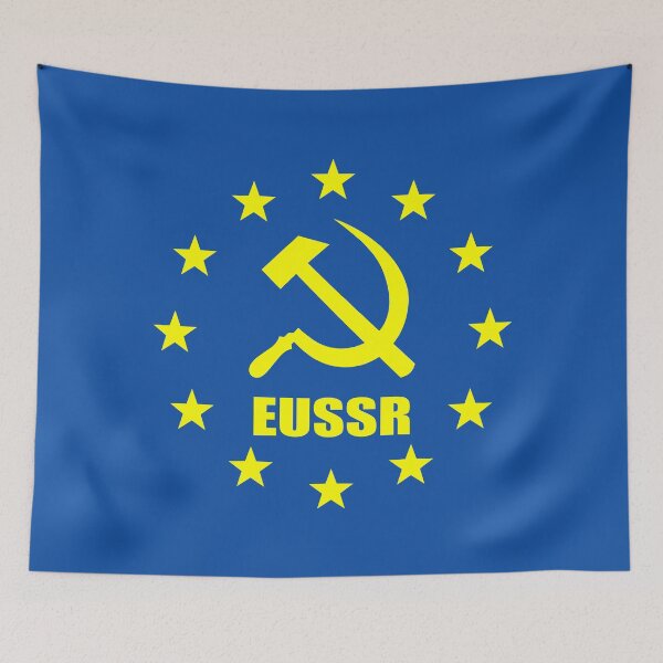 Item preview, EUSSR soviet hammer and sickle flag designed and sold by BigTime.