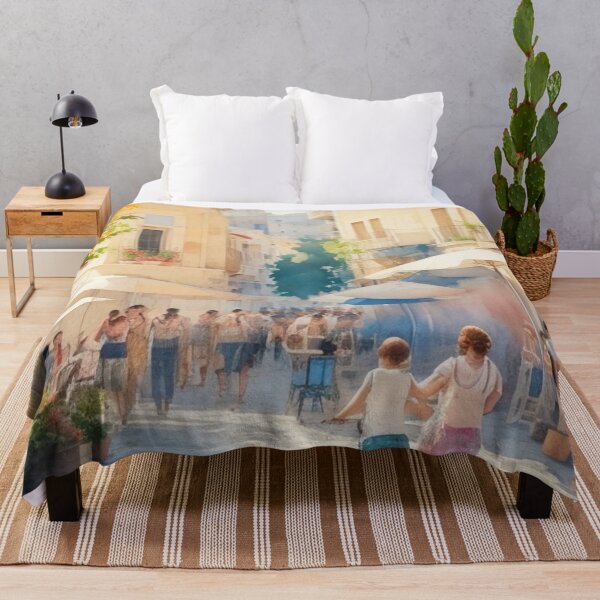 Item preview, Old Town Athens-Watercolor Art designed and sold by TondoMeander.