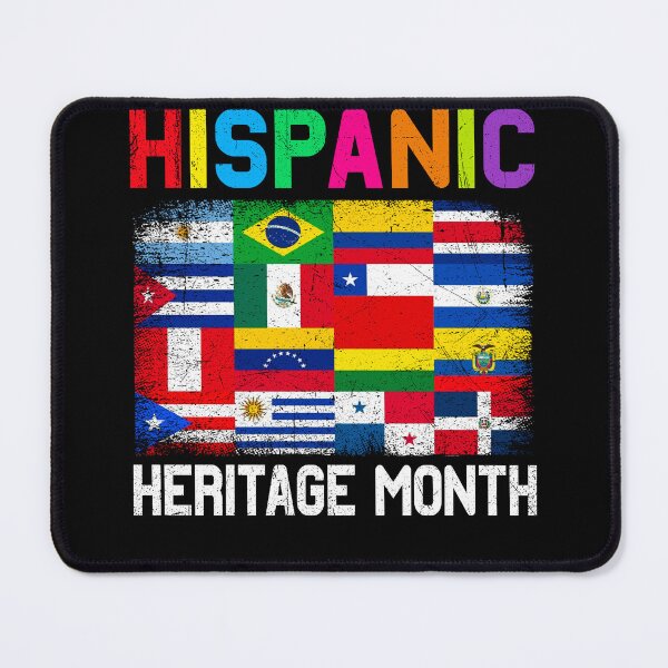 Item preview, National Hispanic Heritage Month Latino Latin American Flags designed and sold by MobyStickers.