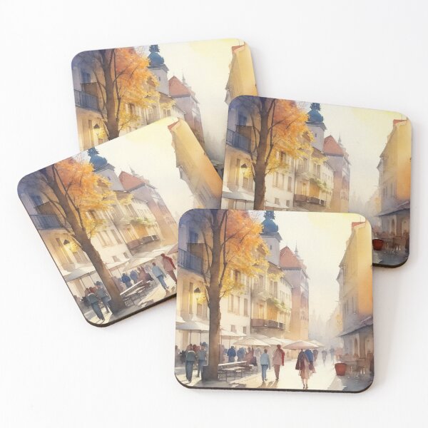 Item preview, Old Town Belgrade-Watercolor Art designed and sold by TondoMeander.