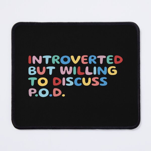Item preview, Introverted but willing to discuss p.o.d., funny sarcastic designed and sold by wittyprinttop.