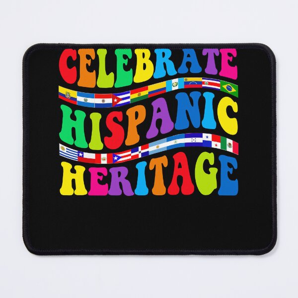 Item preview, Celebrate Hispanic Heritage Month Groovy Hippie Latino Flags designed and sold by MobyStickers.