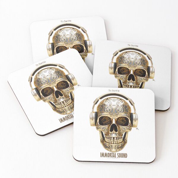 Item preview, Immortal Sound - The Skull Club, skull, skull, headphones designed and sold by HIGUMAX.