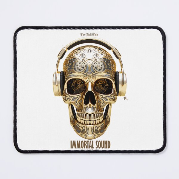 Item preview, Immortal Sound - The Skull Club, skull, skull, headphones designed and sold by HIGUMAX.