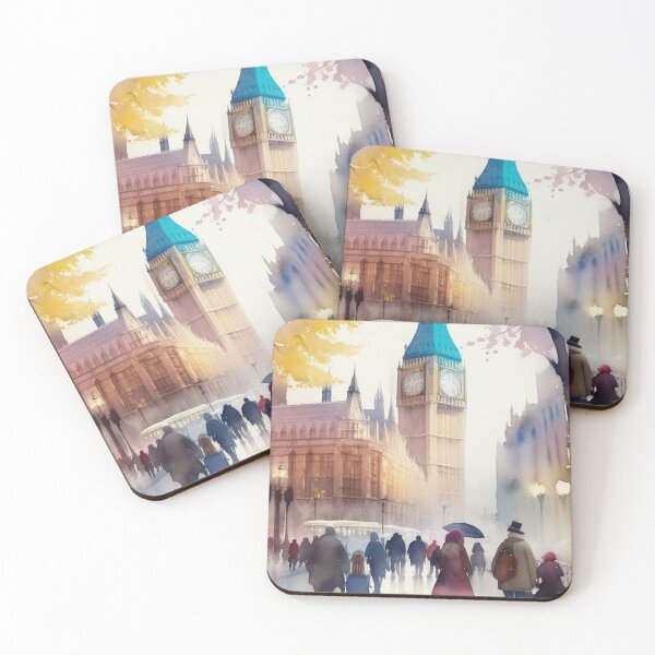 Item preview, Rainy Day in London-Watercolor Art designed and sold by TondoMeander.