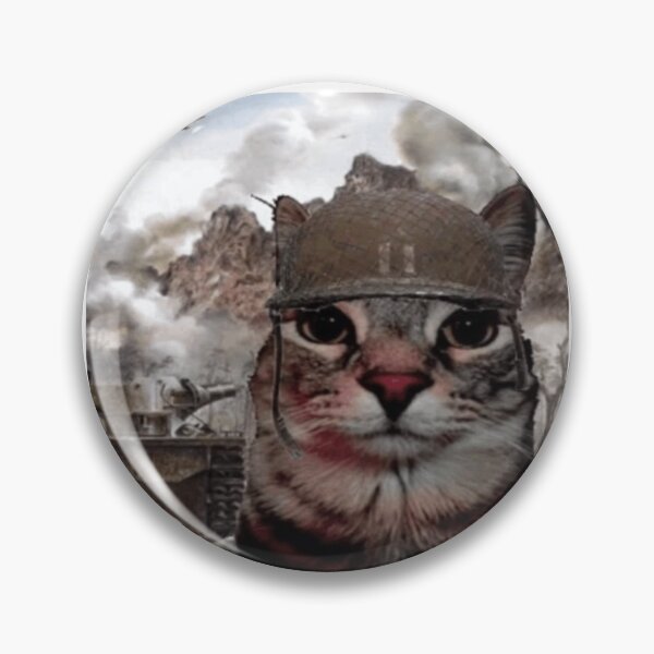 Item preview, War Cat - Thousand Yard Stare Meme designed and sold by memes.
