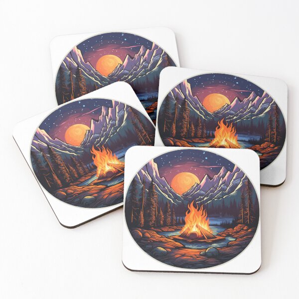 Item preview, Campfire Outdoor Landscape designed and sold by NicolasGlowArt.
