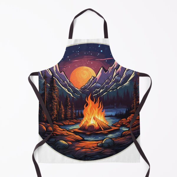 Item preview, Campfire Outdoor Landscape designed and sold by NicolasGlowArt.