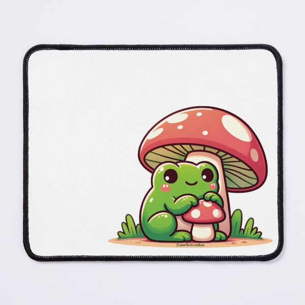Item preview, Cute and kawaii Mushroom and Frog designed and sold by perfect-radius.