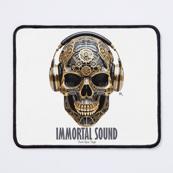 Item preview, Immortal Sound - The Skull Club, skull, skull, headphones designed and sold by HIGUMAX.