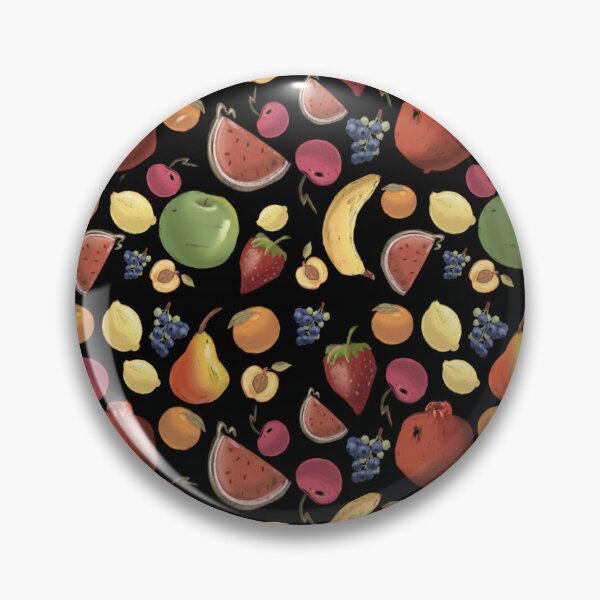Item preview, The Fruits pattern 6 black designed and sold by AnnCamellia.