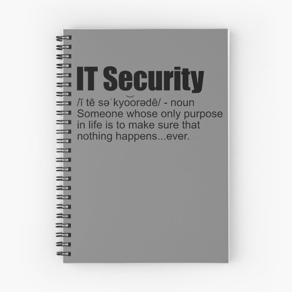 Item preview, IT Security Definition Funny Cybersecurity Cyber Security Gear designed and sold by DynamicDesign.