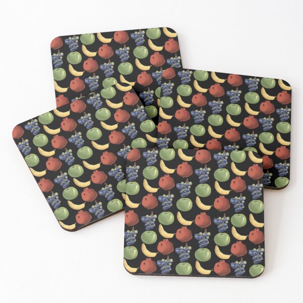 Item preview, The Fruits pattern 7 black designed and sold by AnnCamellia.