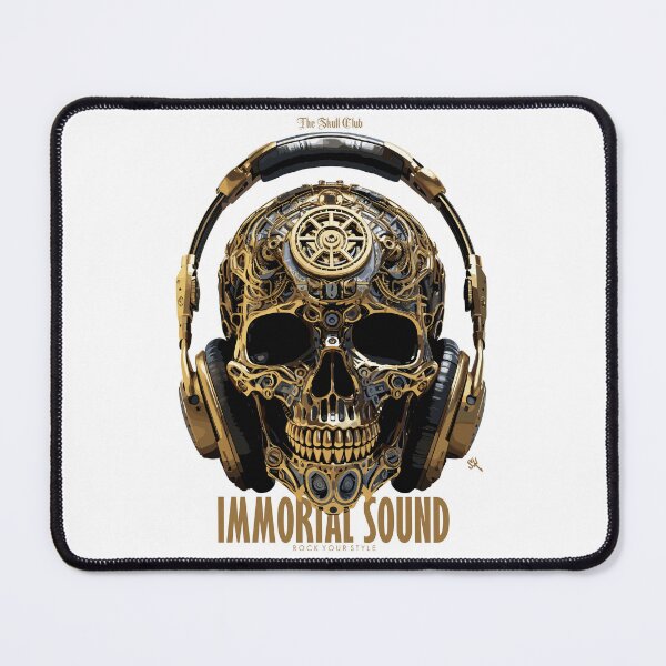 Item preview, Immortal Sound - The Skull Club, skull, skull, headphones designed and sold by HIGUMAX.