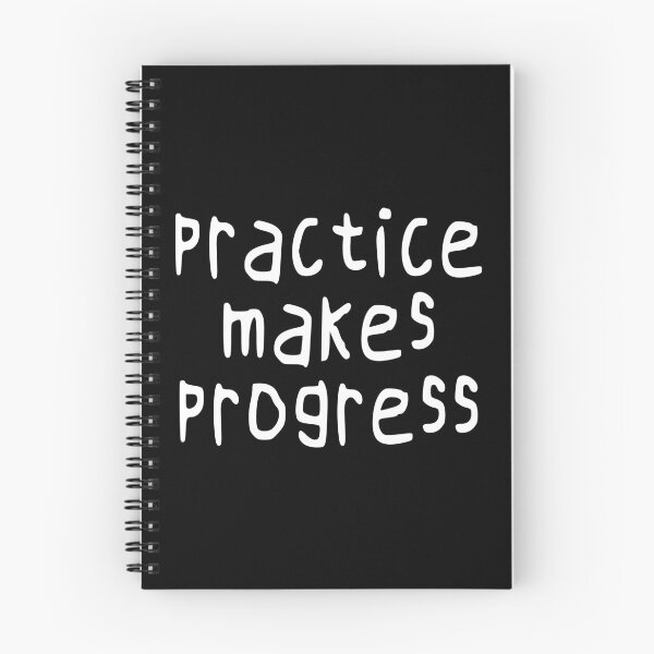 Item preview, Practice Makes Progress designed and sold by Digital Art Works Hub.