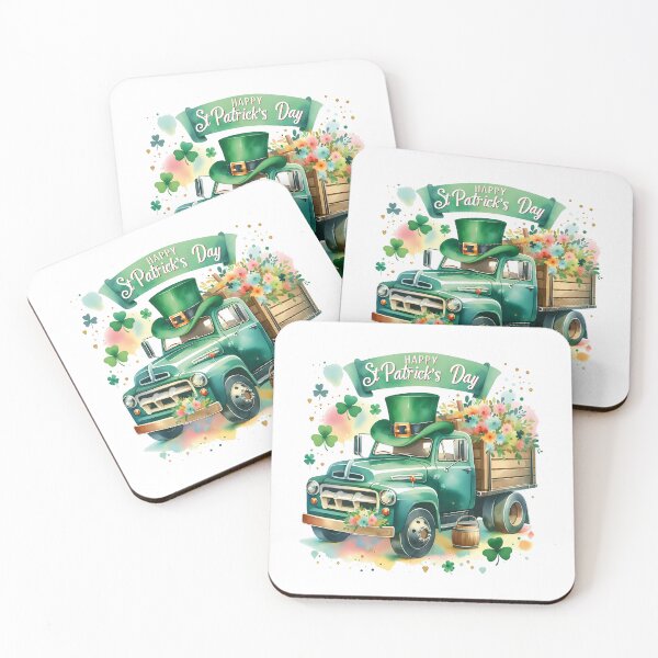 Item preview, patricks day 2024 / Saint Patricks Day Truck / Happy St Patricks Day Truck Car  designed and sold by Krasnovaovaova.