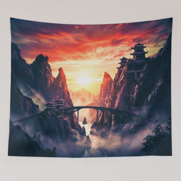 Item preview, Bridge over a mountain gorge designed and sold by M-Y-A-R-T-.