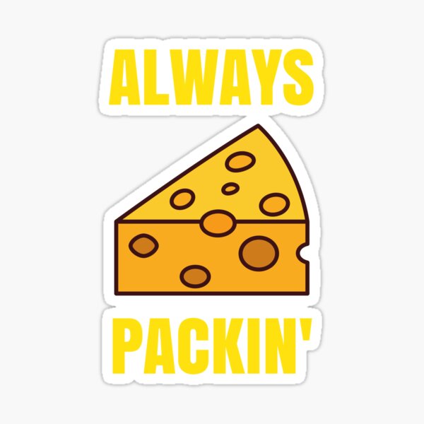 Green Bay Packers Cheesehead Design Sticker for Sale by Stayfrostybro