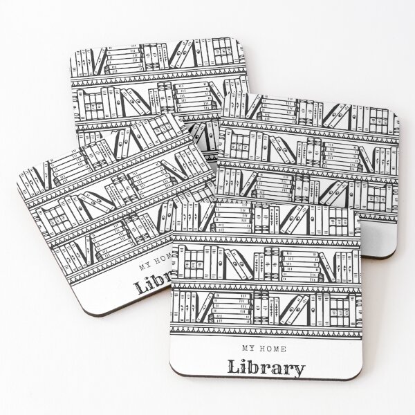 Item preview, Home Library, Vintage Book Shelves,  designed and sold by TheStoryweavers.