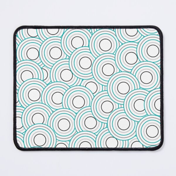 Item preview, white circles with cyan large designed and sold by colorofmagic.